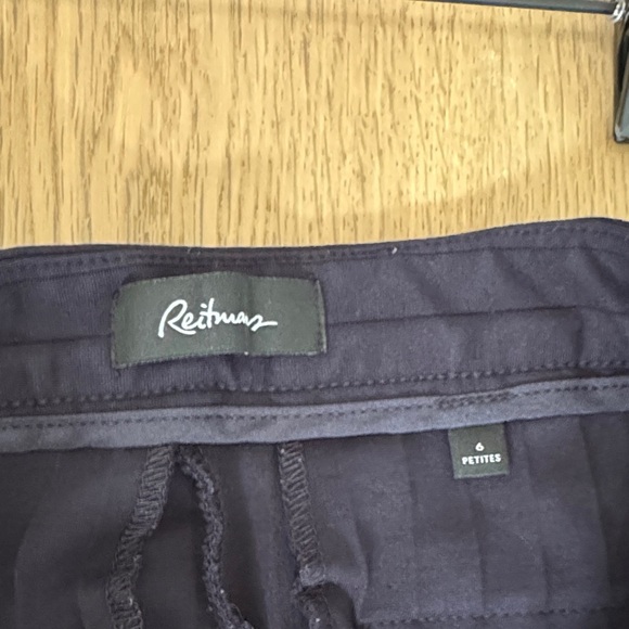 Reitmans Dark Navy Pinstripe Straight Leg Pants - Picture 8 of 8